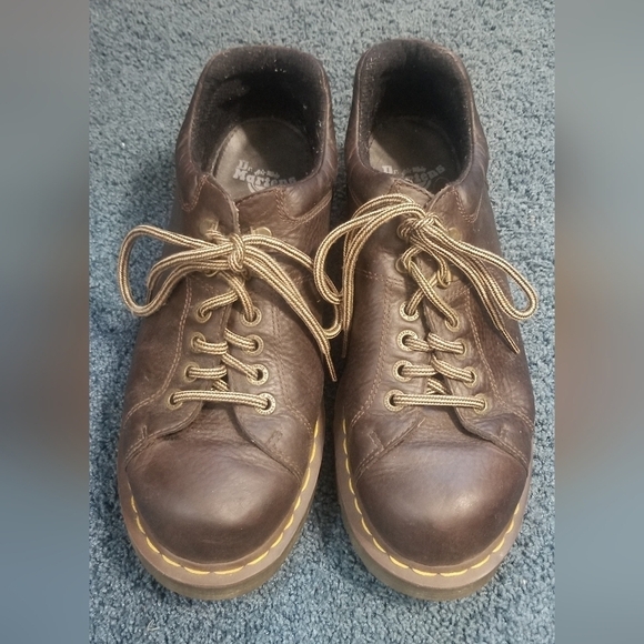 Dr. Martens Chunky Derby D-Ring Leather Men's Shoes. Air Cushioned Soles Size 12 - Picture 2 of 14
